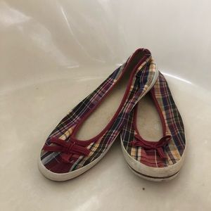 Plaid flats